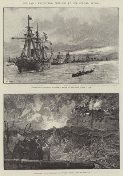 Die Marine-Manöver von William Heysham Overend