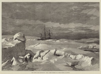 Die Nordpolexpedition, HMS Alert eingefroren in ihren Winterquartieren von William Heysham Overend