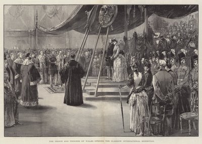 Der Prinz und die Prinzessin von Wales eröffnen die Glasgow International Exhibition von William Heysham Overend
