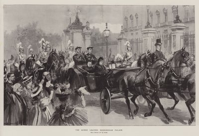 Die Königin verlässt den Buckingham Palace von William Heysham Overend