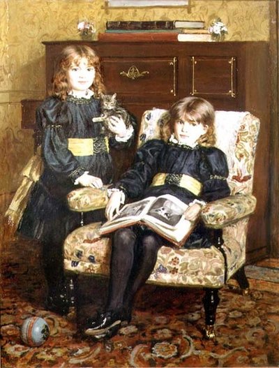 Porträt von May und Violet Craik von William Hippon Gadsby