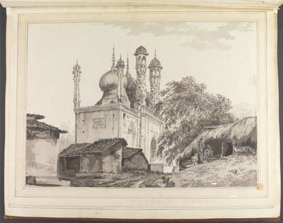 Eine Moschee in Gazipoor [Ghazipur] von William Hodges