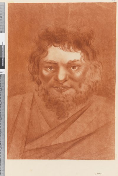 Seite 19a Porträt eines Eingeborenen, 1768-75 von William Hodges