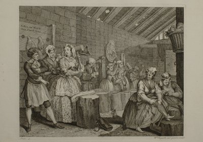 Der Lebensweg einer Dirne: Platte 4 von William Hogarth