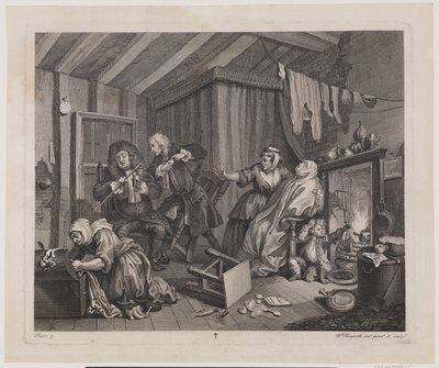 Der Lebensweg einer Dirne, Platte 5 von William Hogarth