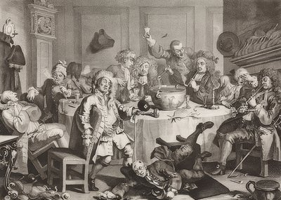 Eine moderne Mitternachtunterhaltung von William Hogarth