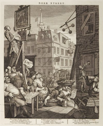 Bierstraße von William Hogarth