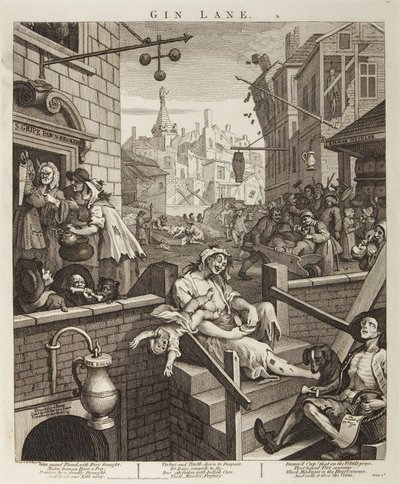 Gin-Gasse von William Hogarth