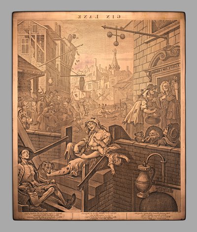Gin Lane von William Hogarth