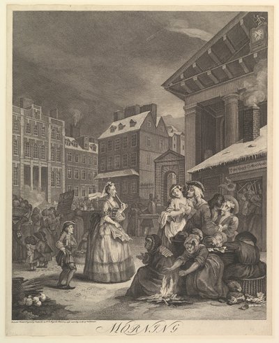 Morgen: Die vier Tageszeiten, 25. März 1738 von William Hogarth