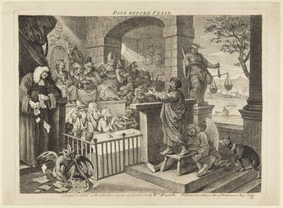 Paulus vor Felix von William Hogarth