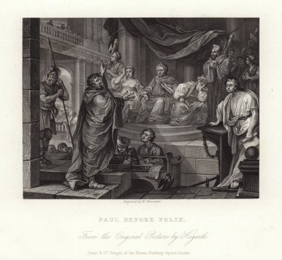 Paulus vor Felix von William Hogarth