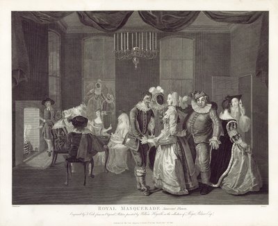 Königliche Maskerade, Somerset House von William Hogarth