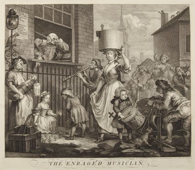 Der wütende Musiker von William Hogarth
