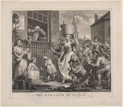 Der wütende Musiker von William Hogarth