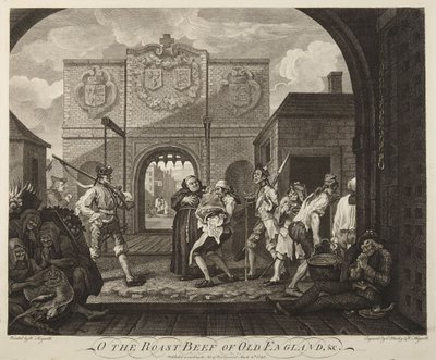 Das Tor von Calais oder Der Roastbeef von Alt-England von William Hogarth