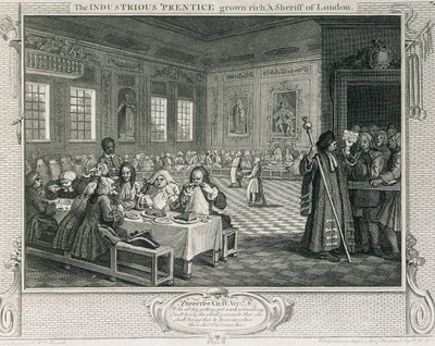 Der fleißige Lehrling, reich geworden und Sheriff von London, Tafel VIII aus 
