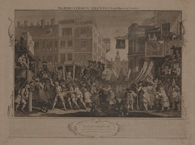 Der fleißige Lehrling, Lord Mayor von London von William Hogarth
