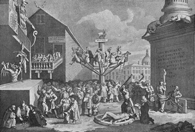 Die Südsee-Blase, nach einem Druck von William Hogarth, 1721, 1904 von William Hogarth