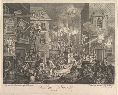 Die Zeiten, Platte 1 von William Hogarth