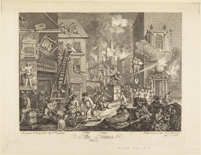 Die Zeiten: Platte I von William Hogarth