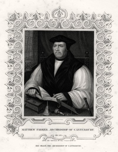 Matthew Parker, Erzbischof von Canterbury, 19. Jahrhundert von William Holl