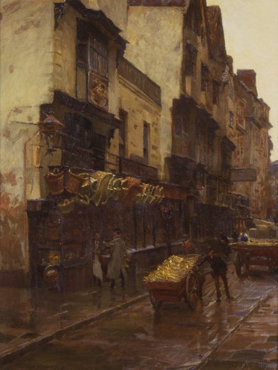 Die Wiege der Wills Tabakfirma, Mary-le-Port Street, Bristol, ca. 1902 von William Holt Yates Titcomb