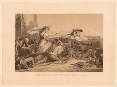 Die Verteidigung von Saragossa, 1808-9, 1878 von William Home Lizars