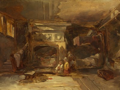 Ein walisisches Interieur, um 1844 von William James Muller