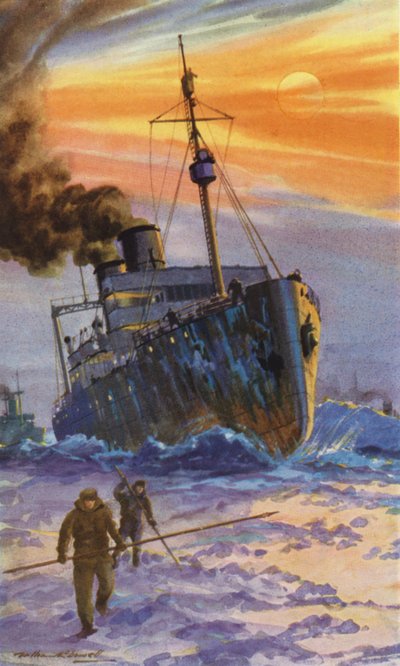 Russischer Eisbrecher bei der Arbeit von William John Patton McDowell
