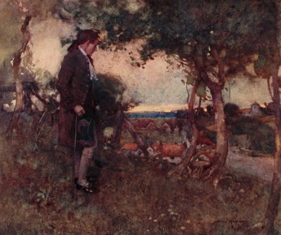 Illustration für Das verlassene Dorf von Oliver Goldsmith von William Lee Hankey