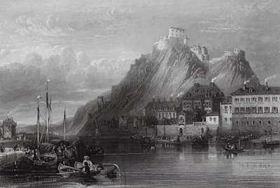 Festung Ehrenbreitstein, Rhein von William Leighton (after) Leitch