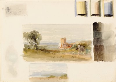 Lektionen in Landschaftsmalerei mit Farbschema von William Leighton Leitch
