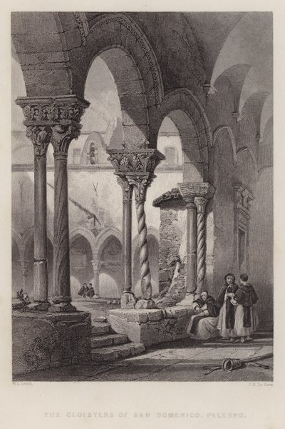Die Kreuzgänge von San Domenico, Palermo von William Leighton Leitch