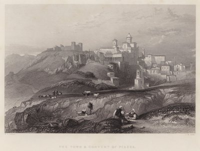 Die Stadt und das Kloster von Piazza von William Leighton Leitch
