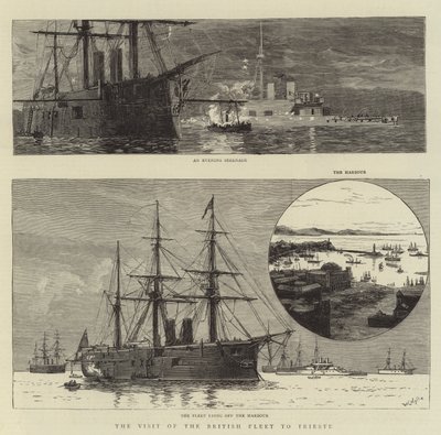 Der Besuch der britischen Flotte in Triest von William Lionel Wyllie