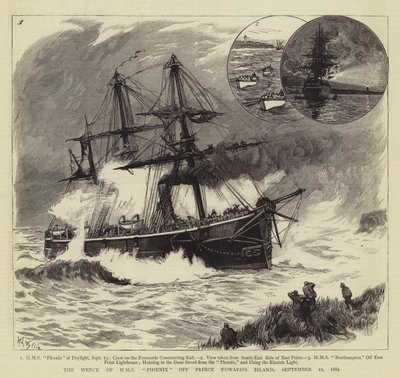 Das Wrack der HMS Phoenix vor Prince Edward