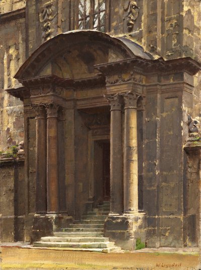Die Veranda des alten Ashmolean, Oxford von William Logsdail