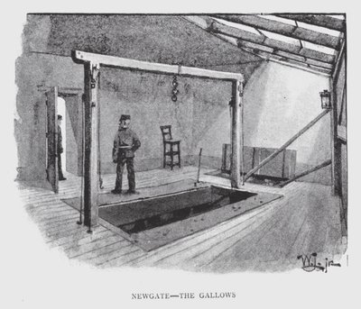 Newgate, der Galgen von William Luker