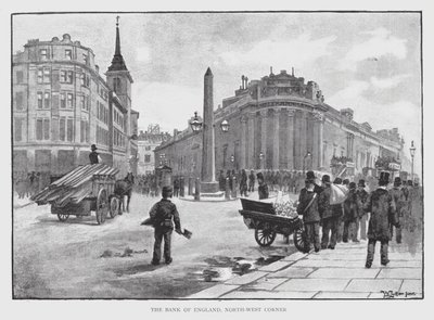 Die Bank of England, Nordwest-Ecke von William Luker