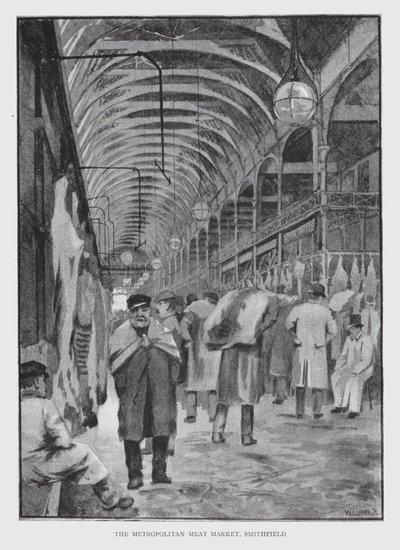 Der Metropolitan Fleischmarkt, Smithfield von William Luker