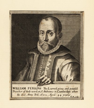 Porträt von William Perkins, englischer Geistlicher und Theologe aus Cambridge von William Marshall