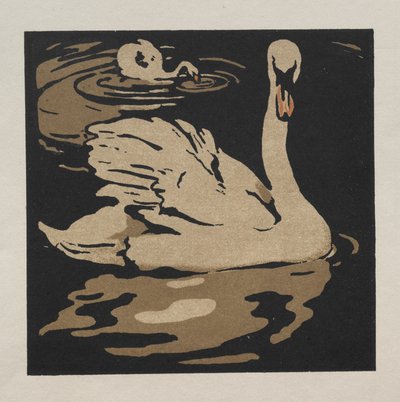 Das quadratische Buch der Tiere: Der schöne Schwan von William Nicholson
