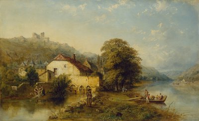 Blick auf den Fluss Inn bei Schwaz, Tirol von William Oliver