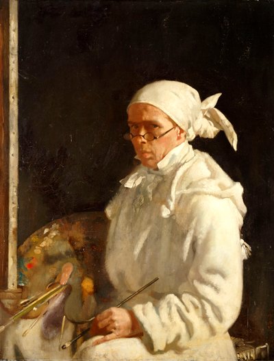 Der Maler: Selbstporträt mit Brille, 1907 von William Orpen