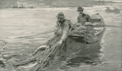Lachsfischen am Fraser River, British Columbia von William Rainey