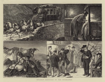 Urlaubsskizzen in den Highlands von William Ralston