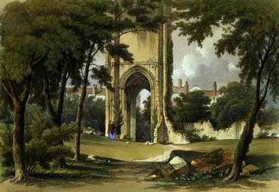 Grey Friars, Richmond, Ansicht des Turms, aus 