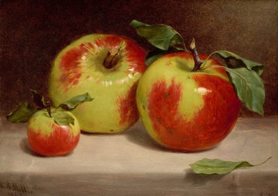 Studie von Äpfeln aus der Natur von William Rickarby Miller