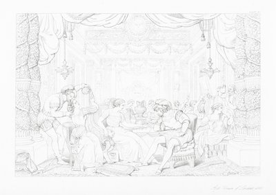 Illustration für The Castle of Indolence von James Thomson (Gravur) von William Rimer